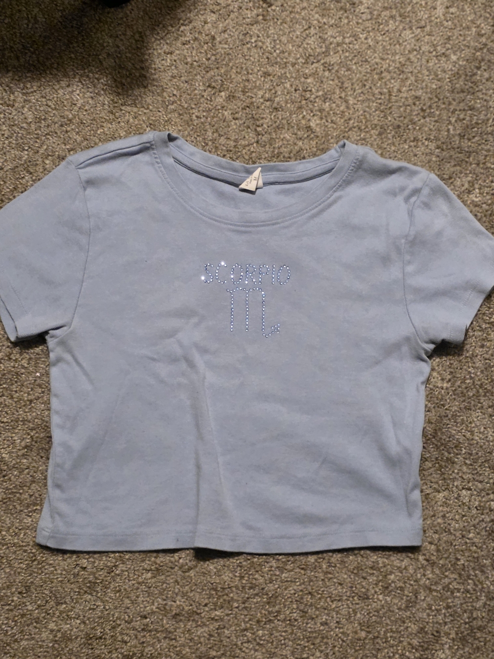 Scorpio Graphic Tee - Light Blue